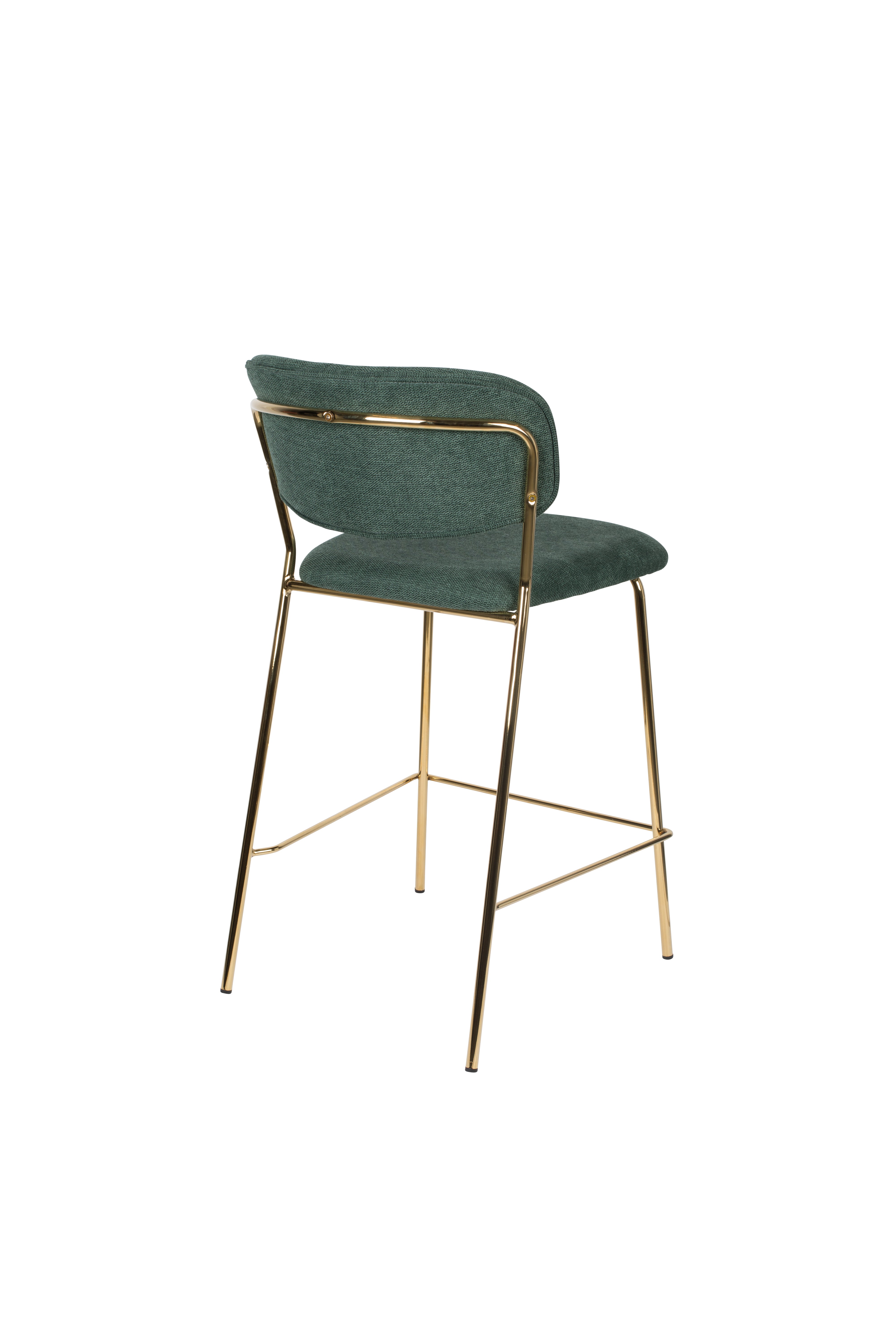 Counter Stool Jolien Gold/Dark Green